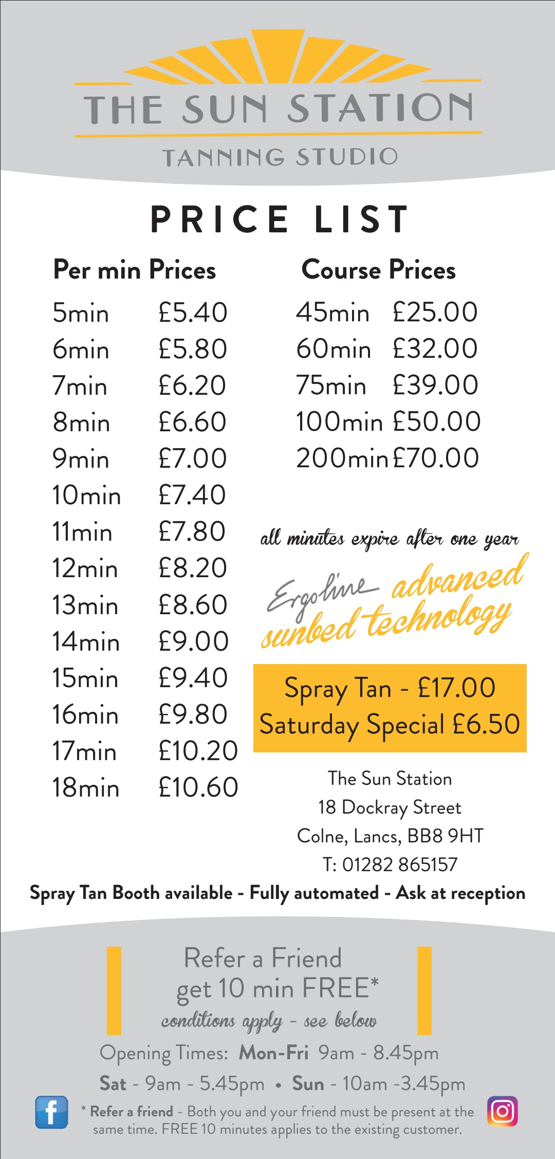 Price List 2026